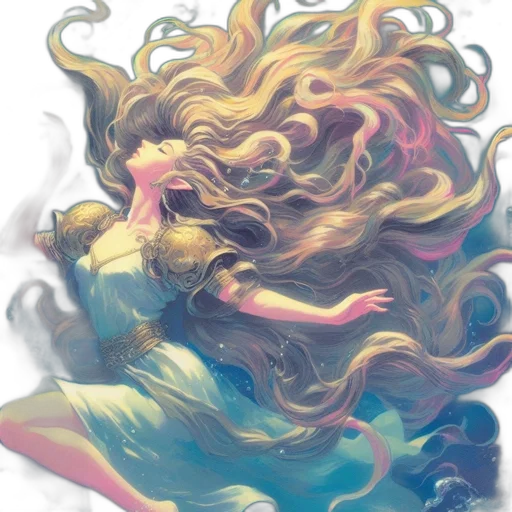 hair, dress, mask, crown transparent PNG cut-out