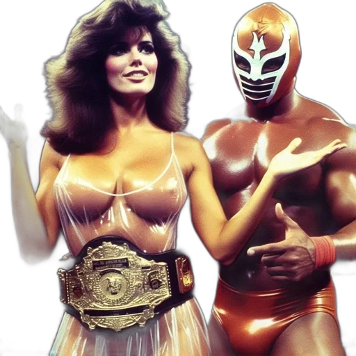 wrestler, his, female, opponent transparent PNG cut-out