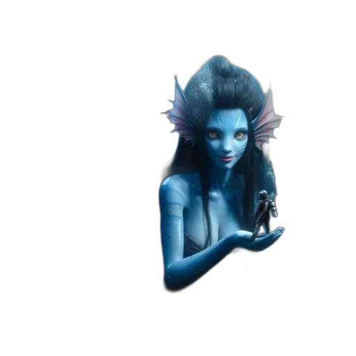 creature, mask, staff, jewelry transparent PNG cut-out