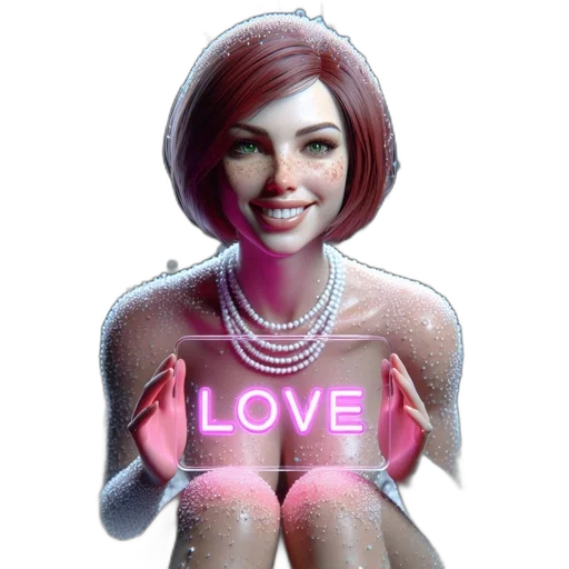 jewelry, robot, dress, 3d render transparent PNG cut-out