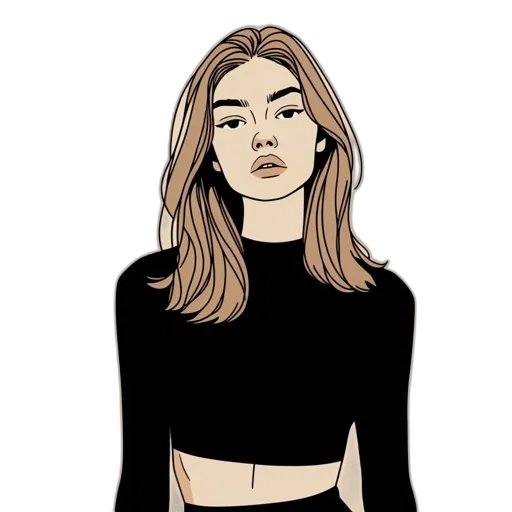 jacket, face, dress, hair transparent PNG cut-out