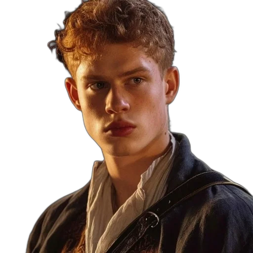 jacket, face, staff, hair transparent PNG cut-out