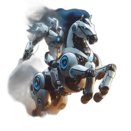 robot, dragon, weapon, sword transparent PNG cut-out