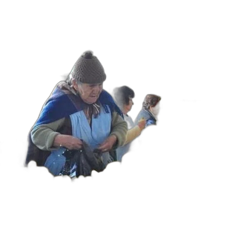 staff, jacket, hat, umbrella transparent PNG cut-out