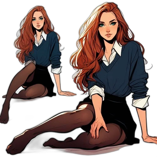 cartoon, comic book art, concept art, fantasy art transparent PNG cut-out