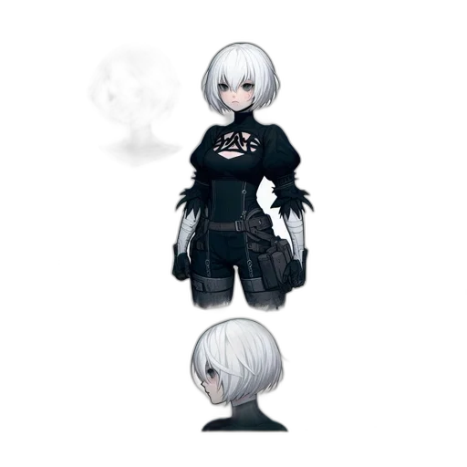 jacket, staff, creature, mask transparent PNG cut-out