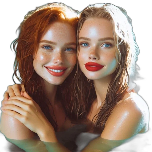 jewelry, face, photorealistic, oil painting transparent PNG cut-out