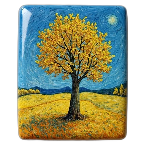 tree, furniture, oil painting, photorealistic transparent PNG cut-out