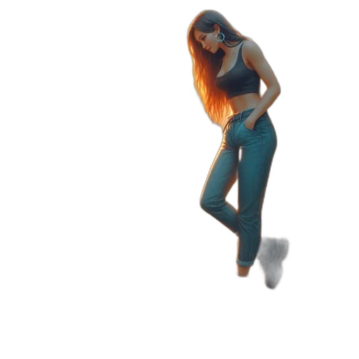 dress, hair, shoes, robot transparent PNG cut-out
