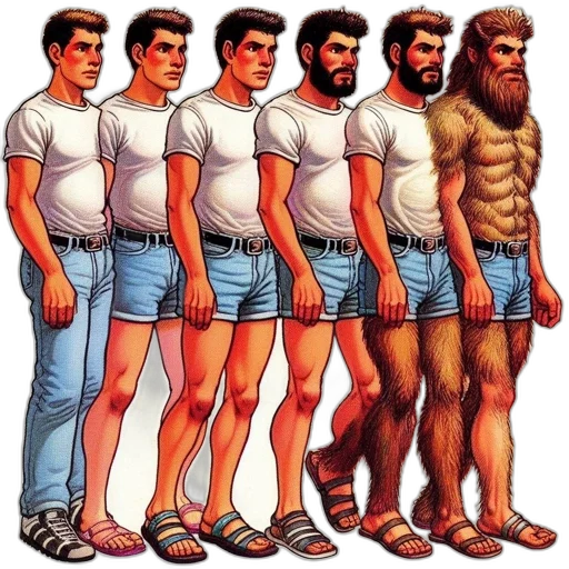 comic book art, concept art, cartoon, pixel art transparent PNG cut-out