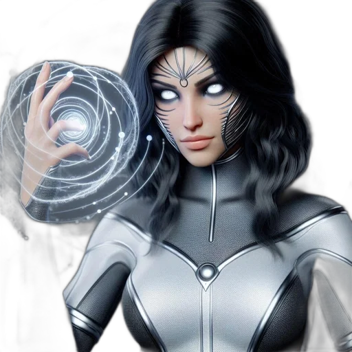 comic book art, concept art, fantasy art, 3d render transparent PNG cut-out