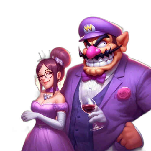 dress, crown, mask, staff transparent PNG cut-out