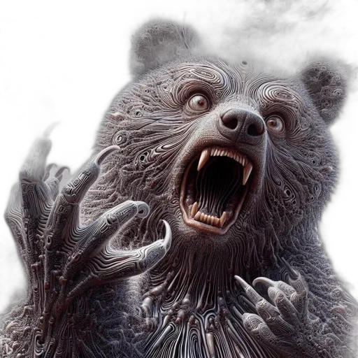 creature, animal, face, photorealistic transparent PNG cut-out