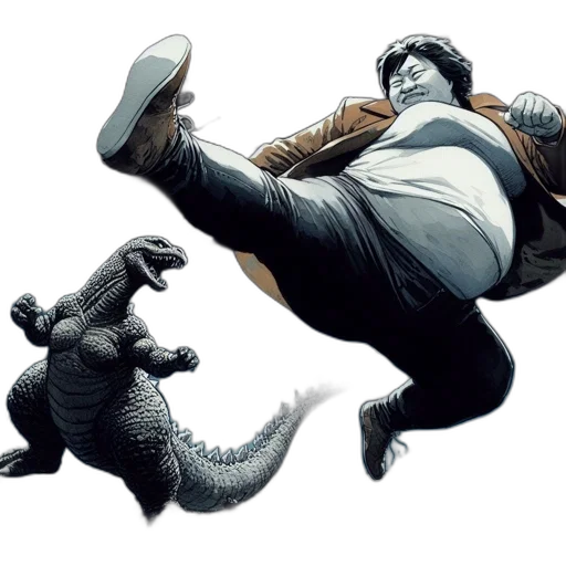 dragon, creature, animal, comic book art transparent PNG cut-out