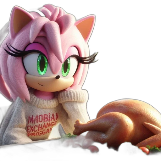 food, animal, creature, 3d render transparent PNG cut-out