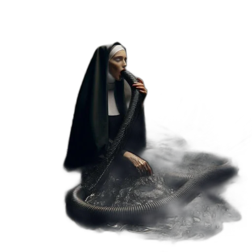 dress, staff, mask, weapon transparent PNG cut-out