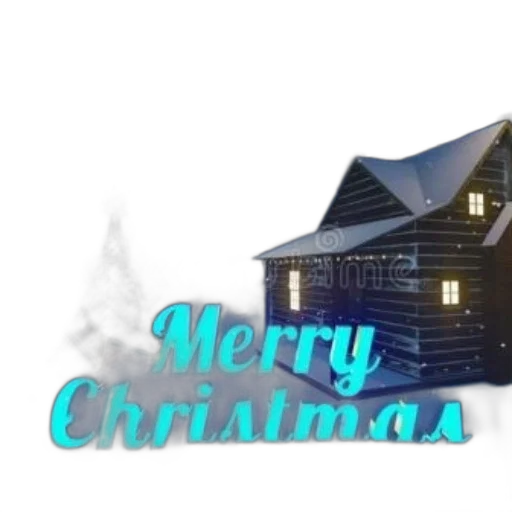 3d render, festive, christmas, scene transparent PNG cut-out
