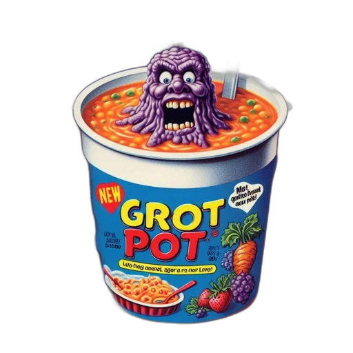 food, creature, 3d render, concept art transparent PNG cut-out