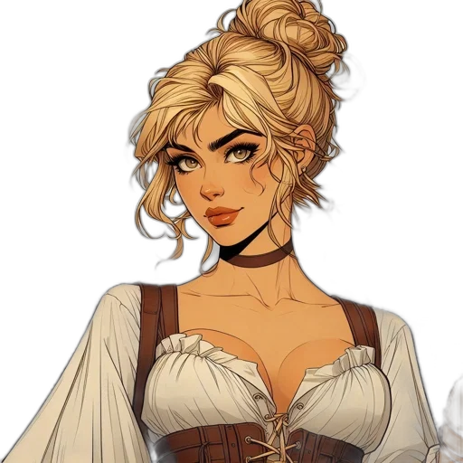 dress, fantasy art, concept art, pixel art transparent PNG cut-out