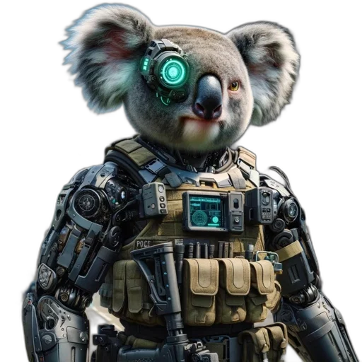 robot, animal, staff, creature transparent PNG cut-out
