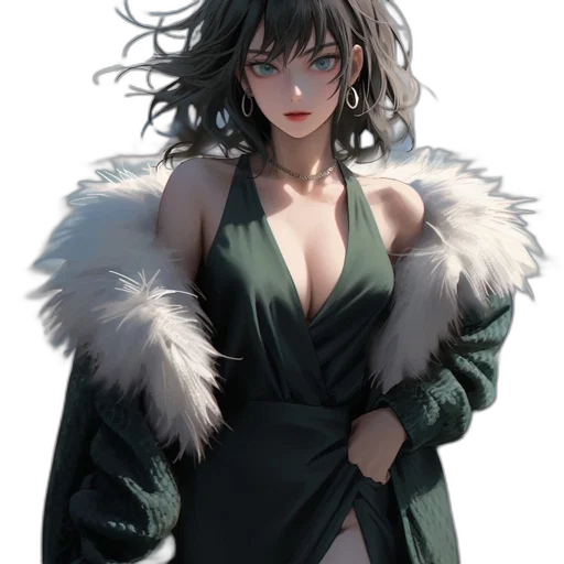 dress, jacket, weapon, concept art transparent PNG cut-out