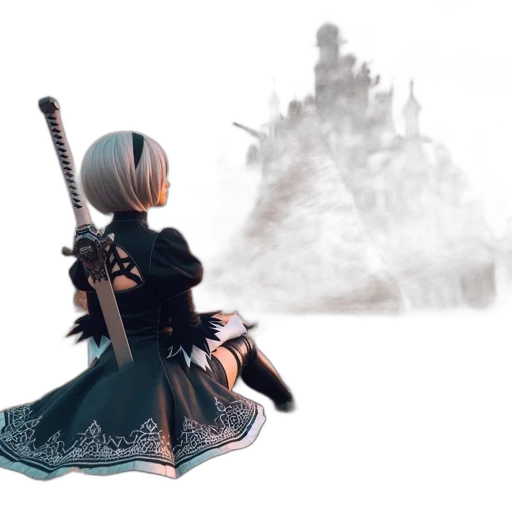 sword, weapon, concept art, 3d render transparent PNG cut-out