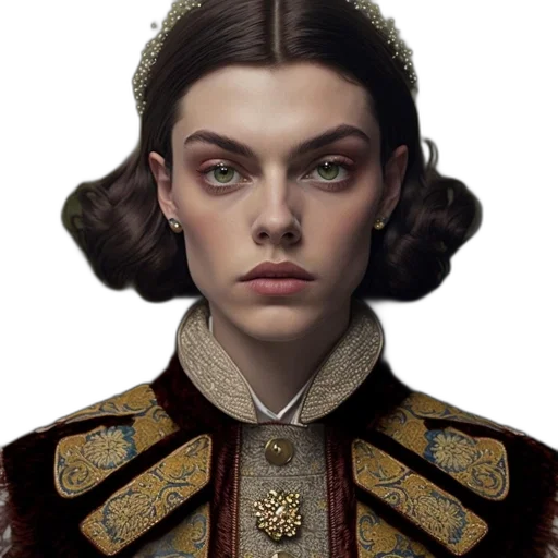 crown, face, jacket, jewelry transparent PNG cut-out