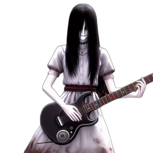 dress, hair, weapon, creature transparent PNG cut-out