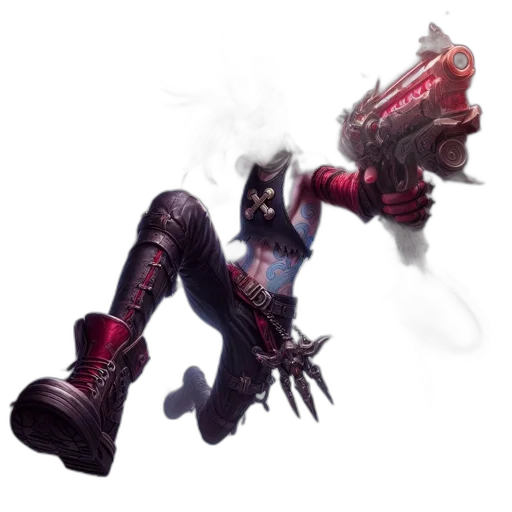 weapon, staff, mask, creature transparent PNG cut-out