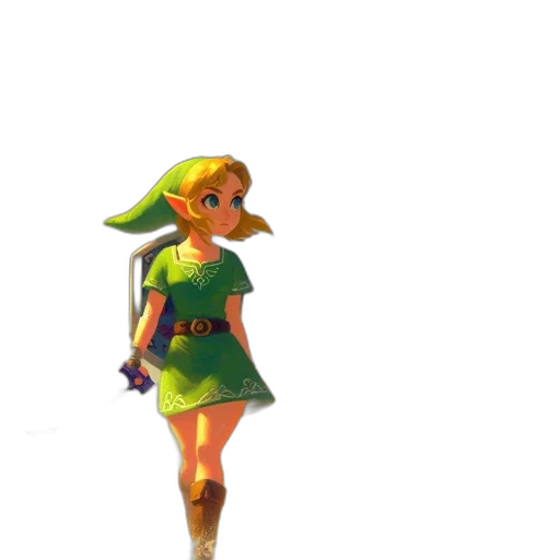 dress, staff, weapon, crown transparent PNG cut-out
