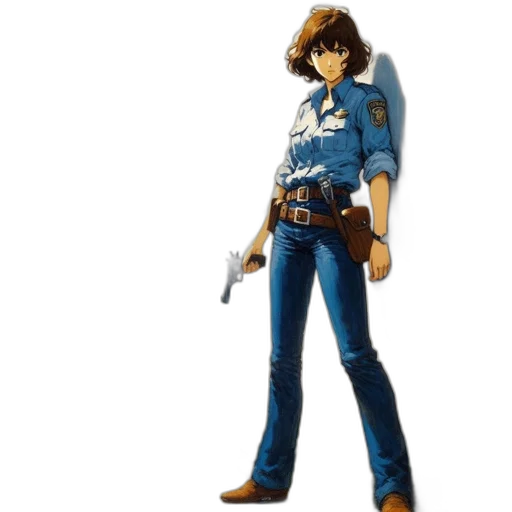 jacket, weapon, concept art, 3d render transparent PNG cut-out