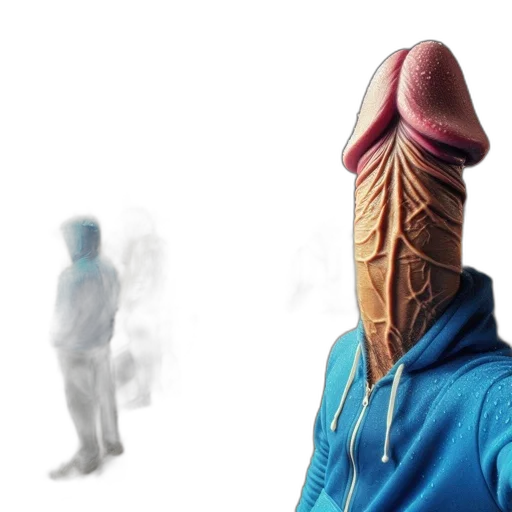 mask, creature, jacket, face transparent PNG cut-out