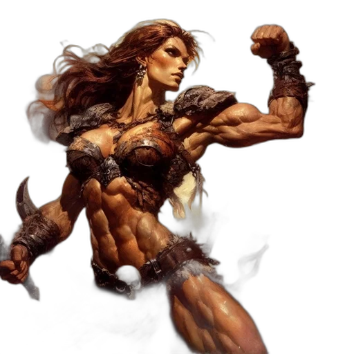 fantasy art, concept art, comic book art, photorealistic transparent PNG cut-out