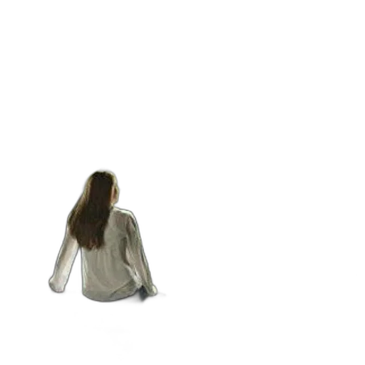 jacket, dress, hair, staff transparent PNG cut-out