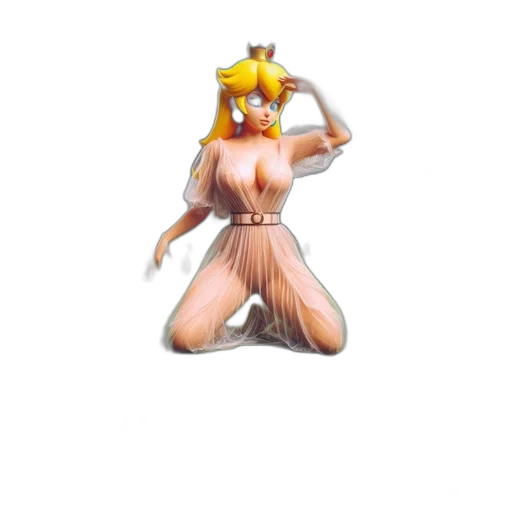 dress, staff, crown, creature transparent PNG cut-out