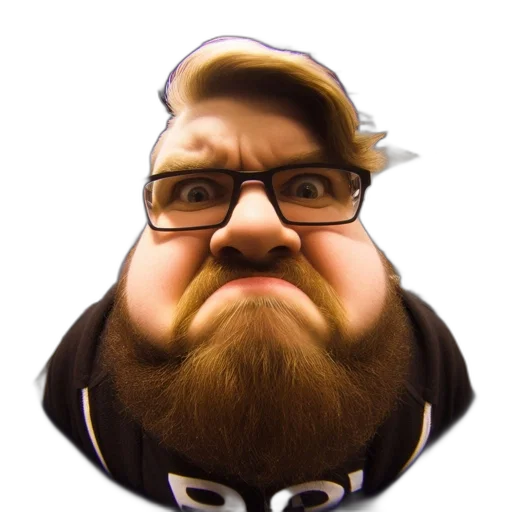 face, crown, staff, creature transparent PNG cut-out