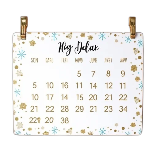 printable, birthday, calendar, perfect transparent PNG cut-out