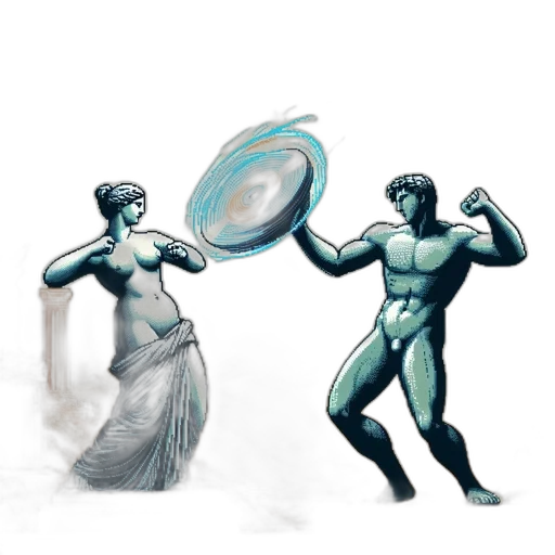 concept art, fantasy art, vaporwave, comic book art transparent PNG cut-out