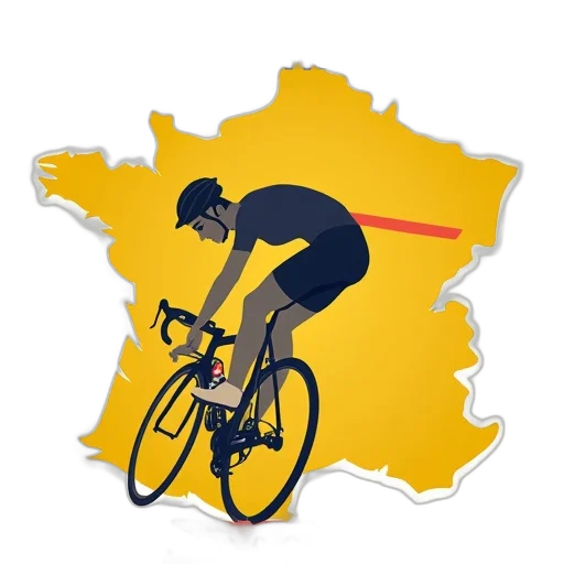 tour, france, minimal, poster transparent PNG cut-out