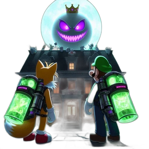 crown, robot, mask, staff transparent PNG cut-out