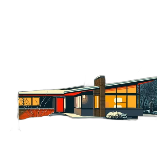 building, car, 3d render, concept art transparent PNG cut-out