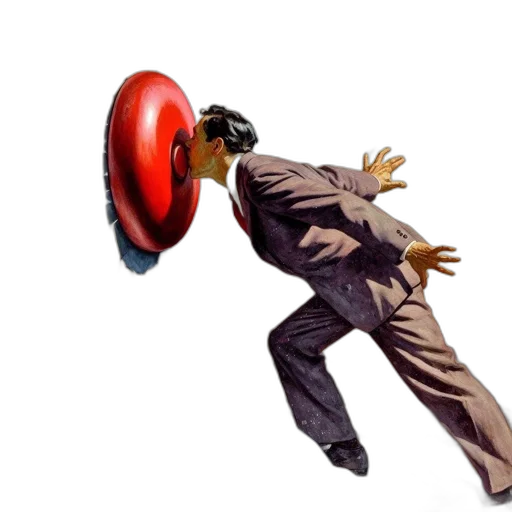 staff, robot, mask, umbrella transparent PNG cut-out