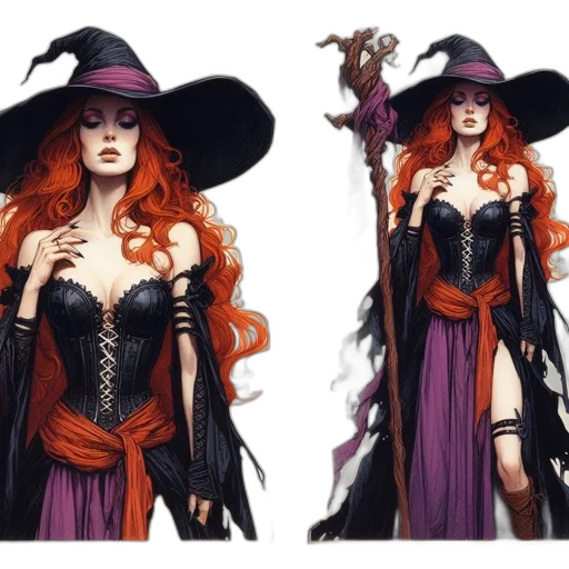 dress, fantasy art, concept art, comic book art transparent PNG cut-out