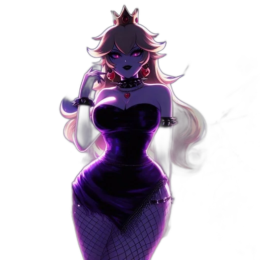 dress, staff, crown, concept art transparent PNG cut-out