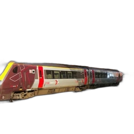 3d render, photorealistic, modern, train transparent PNG cut-out