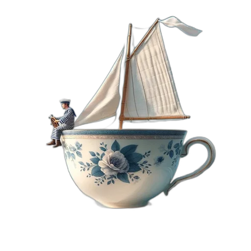 staff, hat, 3d render, fantasy art transparent PNG cut-out