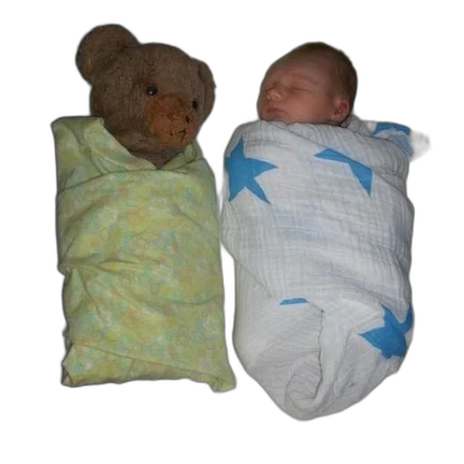 baby, wrapped, white, blanket transparent PNG cut-out