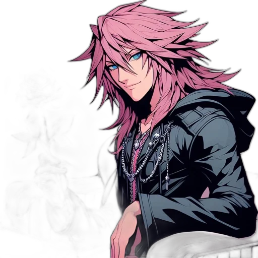 jacket, concept art, anime, pixel art transparent PNG cut-out