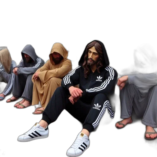 shoes, jacket, concept art, photorealistic transparent PNG cut-out