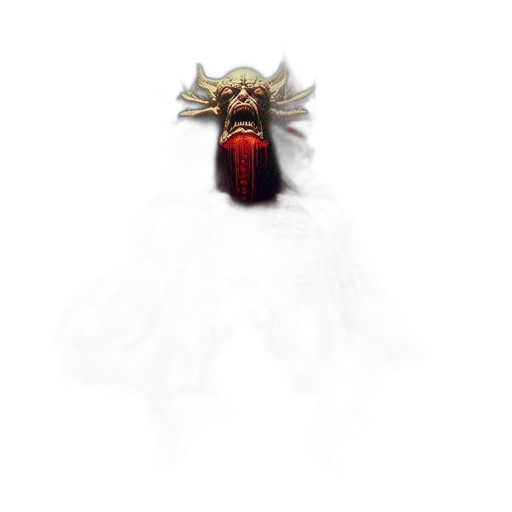 mask, creature, staff, face transparent PNG cut-out